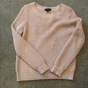 Ann Taylor Peach Knit Sweater